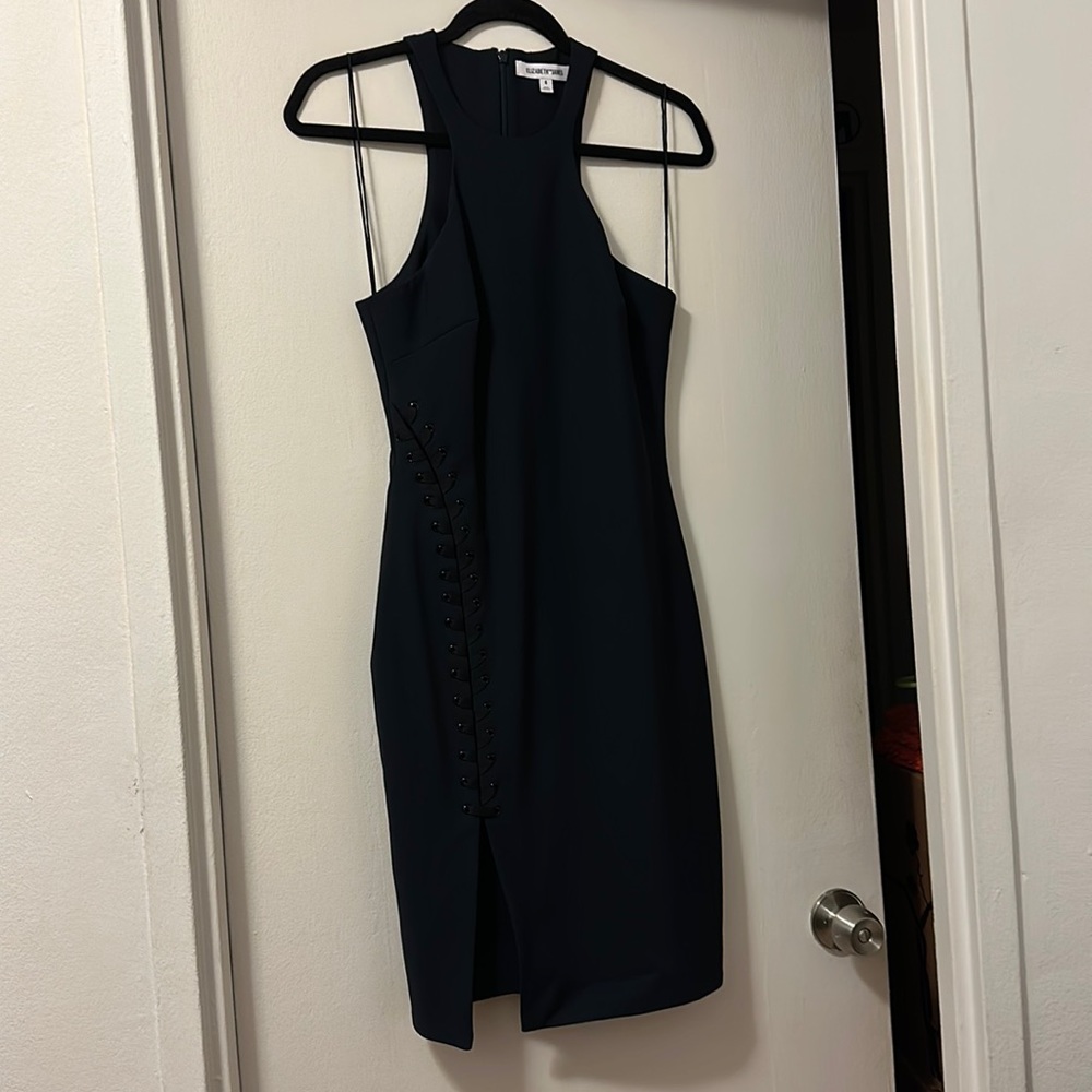 Elizabeth James high neck bodycon dress, worn twice, sz 6